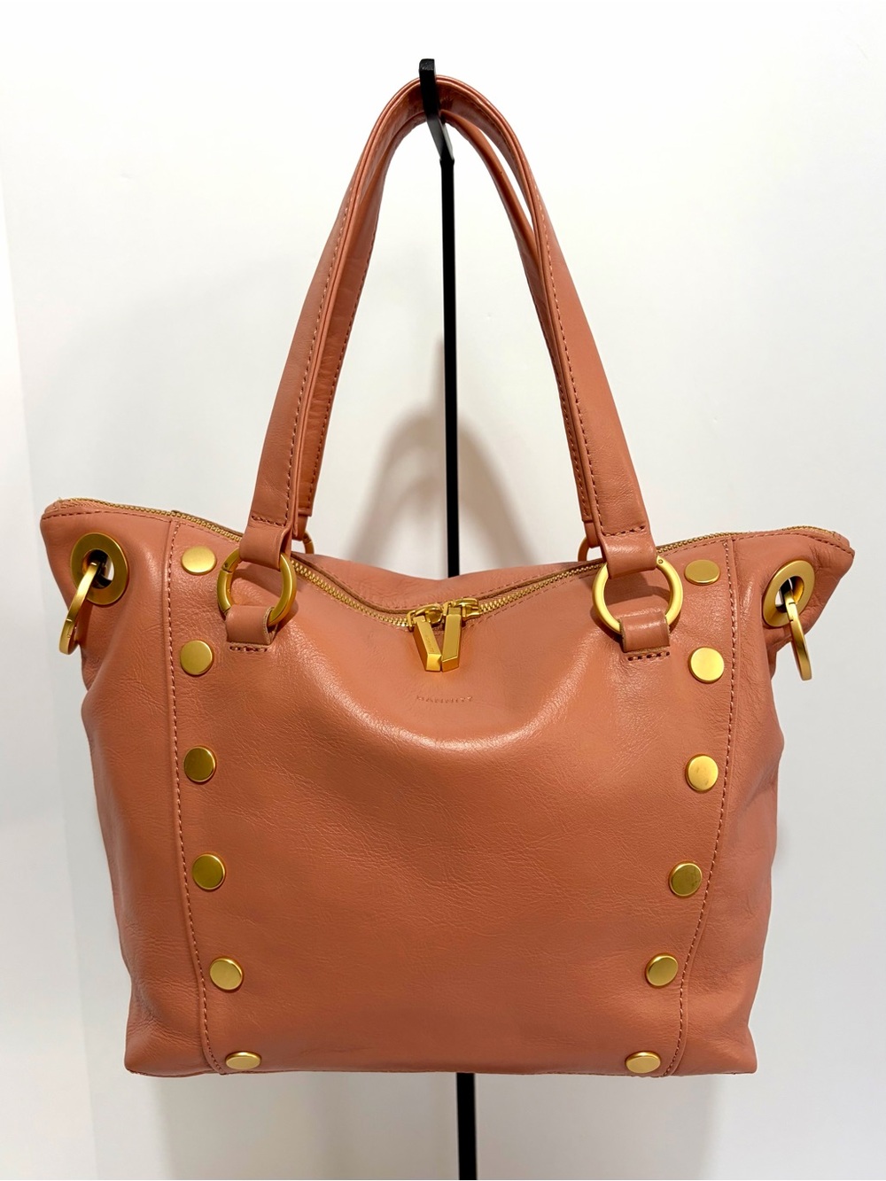 HAMMITT Daniel MD Satchel In Pink Sands With Brushed Gold Hardware/No Strap